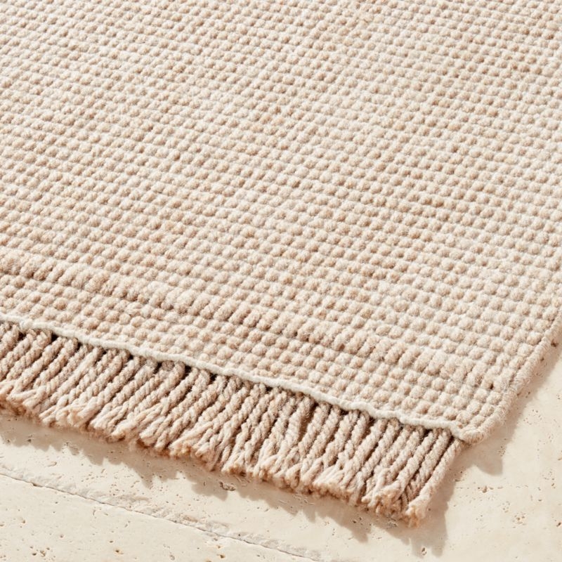 Theo Natural & White Outdoor Rug 5'x8' - Image 2