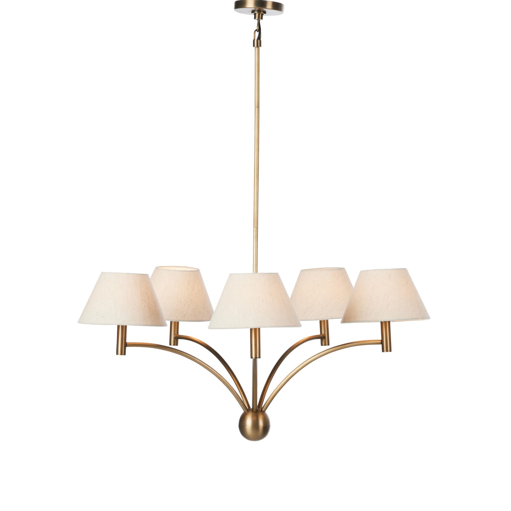 Linus Chandelier - Aged Brass Iron - Image 1