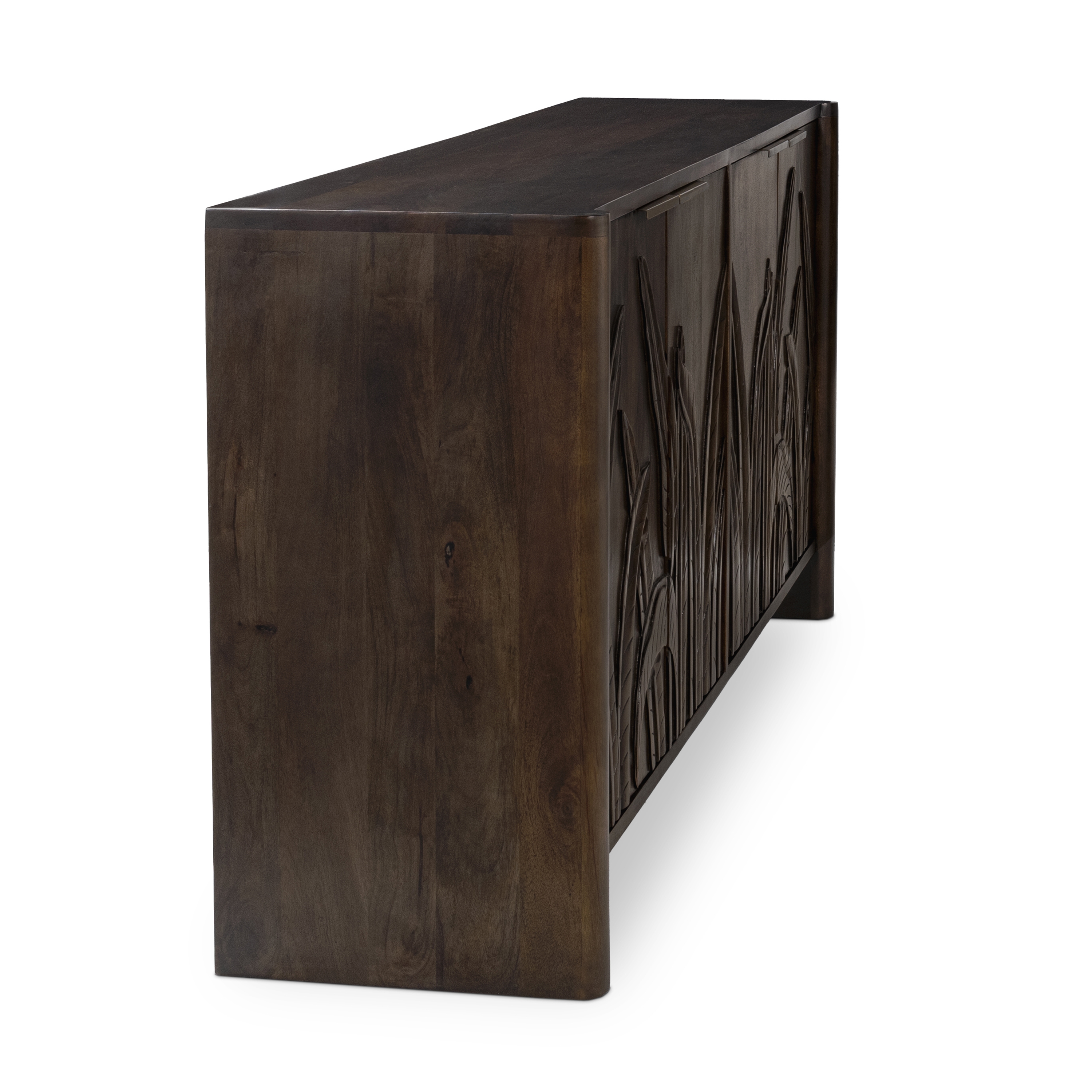 Ledro Wood 4Dr Buffet Dark Brown - Image 3