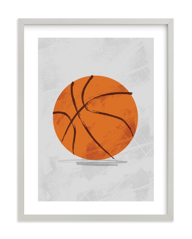 Let Us Play Basketball Children's Art Print - Image 0