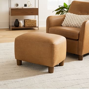 Teddy Chair, Poly, Sierra Leather, Licorice, Dark Walnut - Image 2