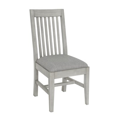 Galgano Slat Back Side Chair in Gray - Image 0