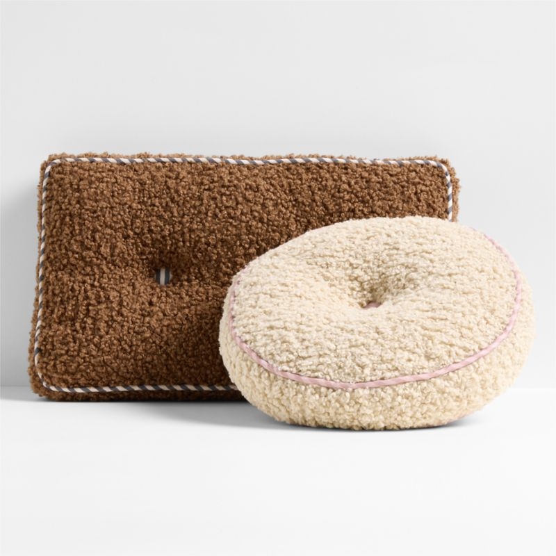 Tucker Sherpa Lumbar Kids Throw Pillow by Jeremiah Brent - Image 4