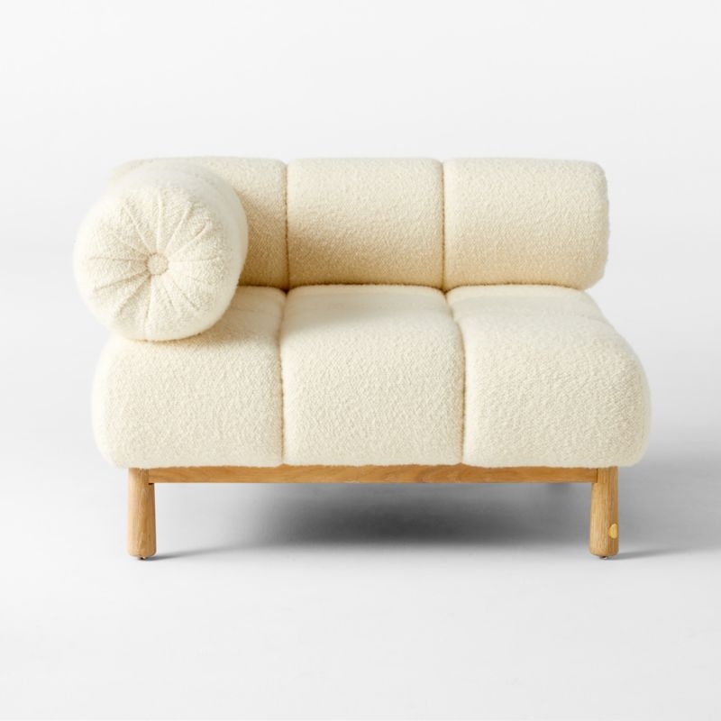 Sevigne Ivory Boucle Corner Chair by goop - Image 5