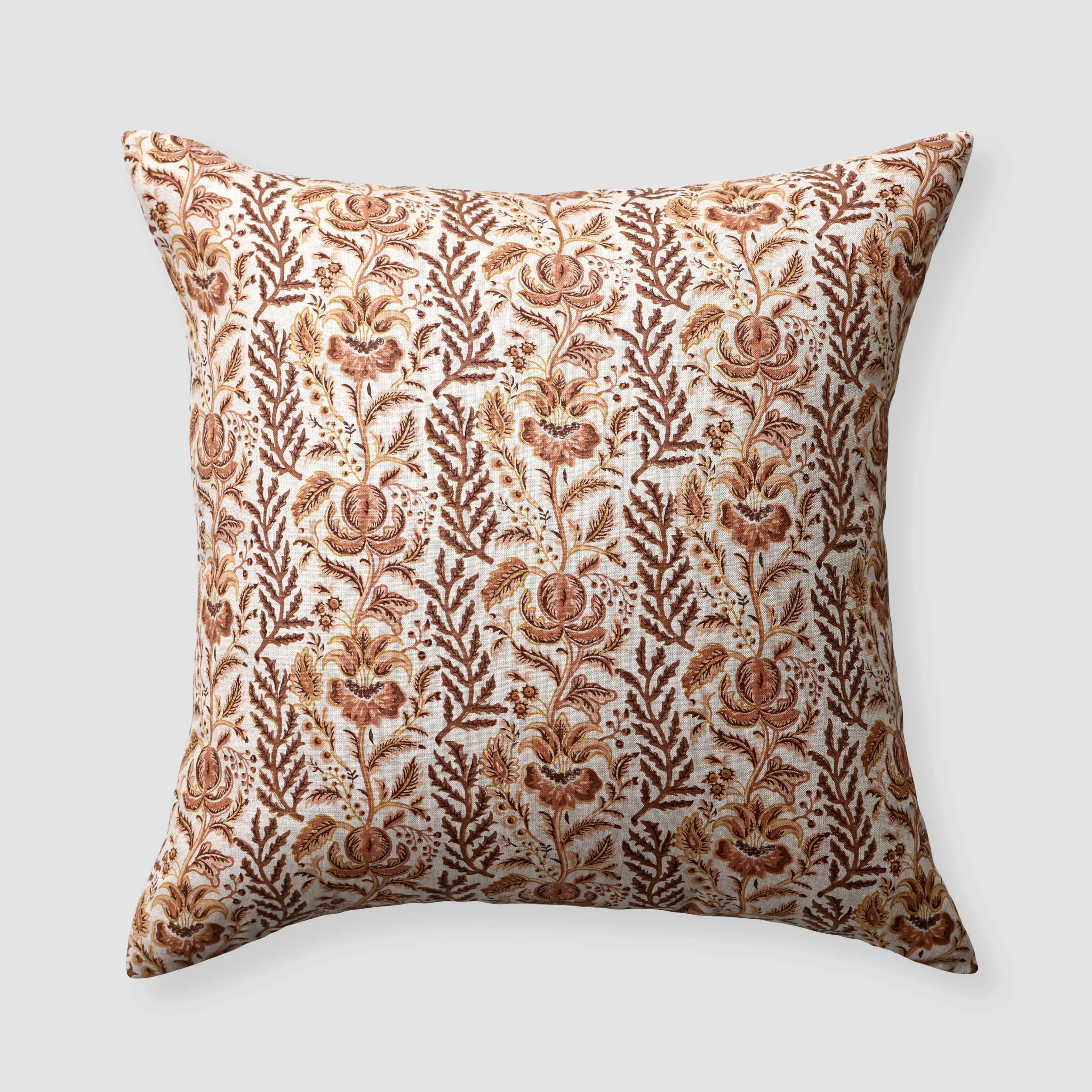 The Citizenry Lia Block Print Pillow | Clay - Image 0