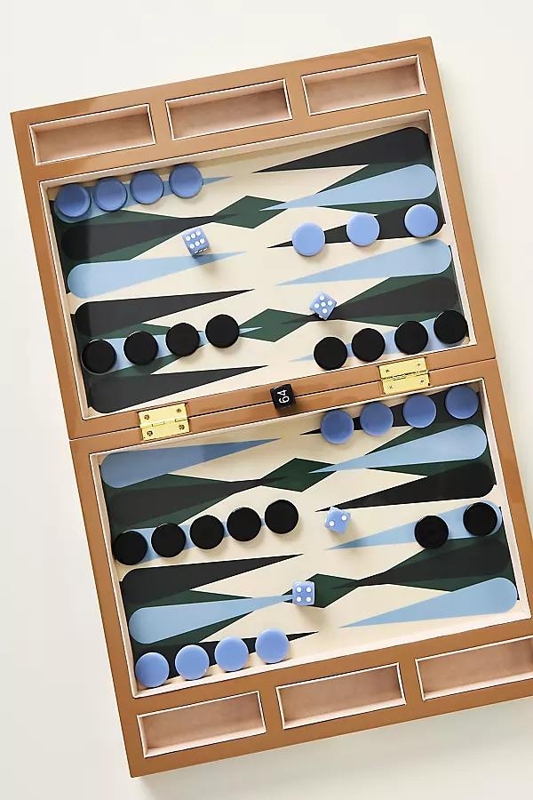 Lacquered Backgammon Game Set - Image 0