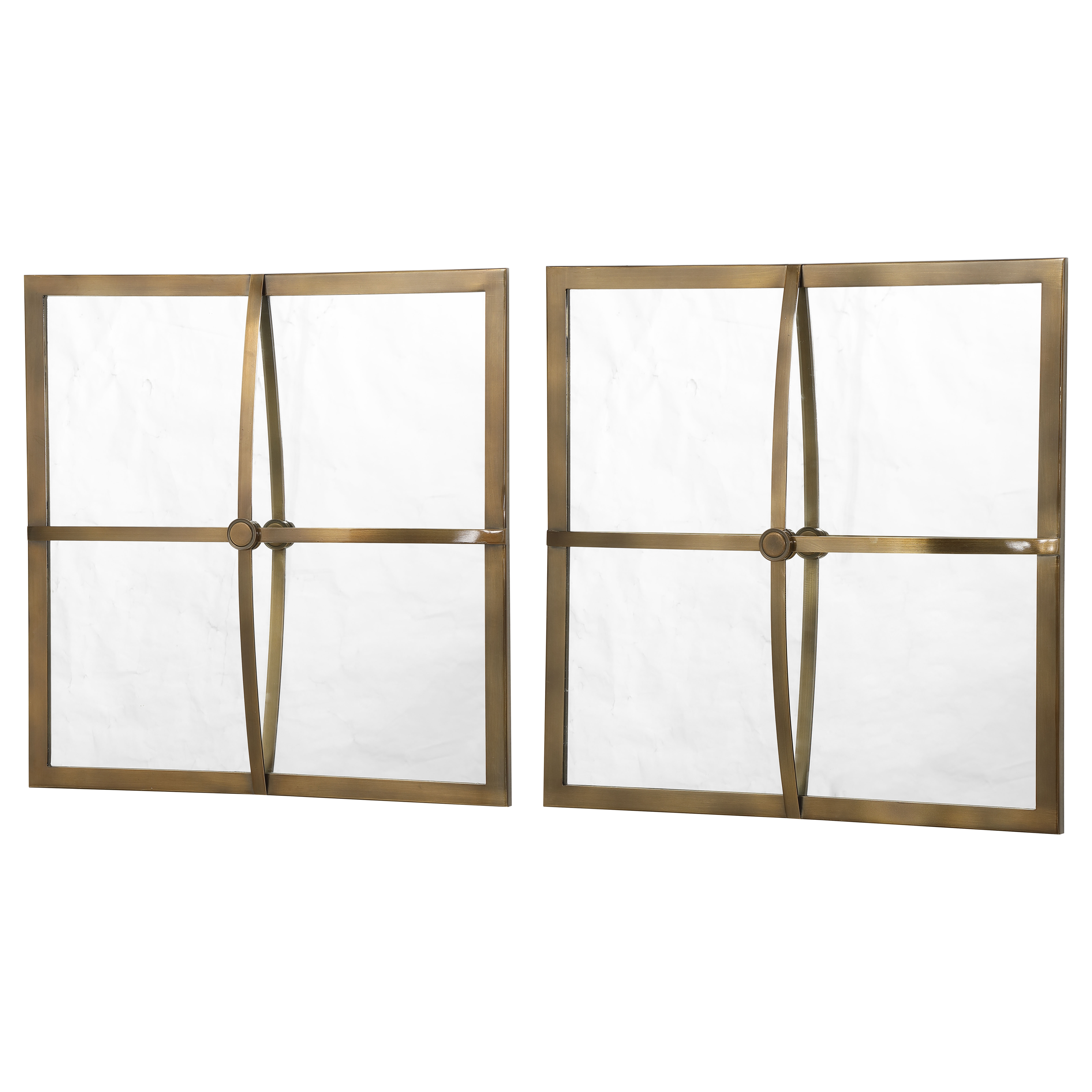 Window Pane Square Mirrors, Set of 2 - Image 3