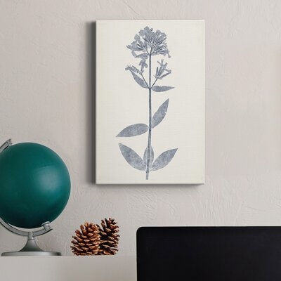 Navy Botanicals V Premium Gallery Wrapped Canvas - Ready To Hang - Image 0