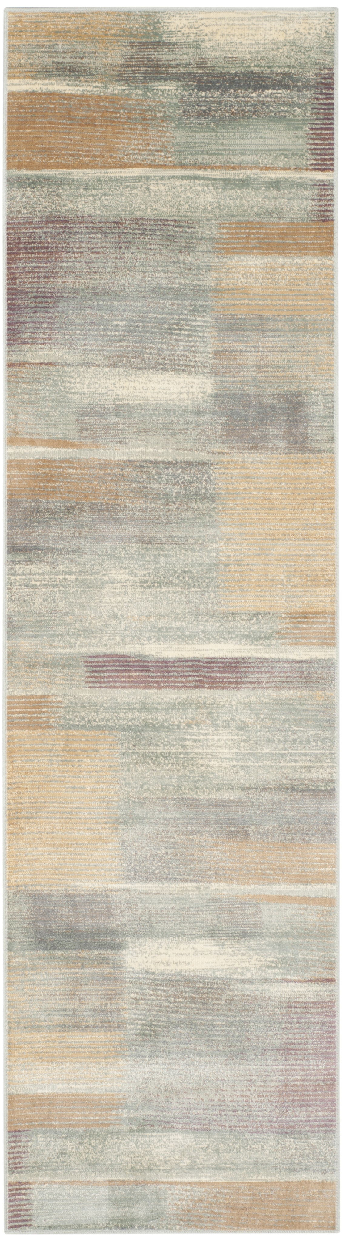 Arlo Home Woven Area Rug, VTG198-2110, Light Blue,  2' 2" X 8' - Image 0