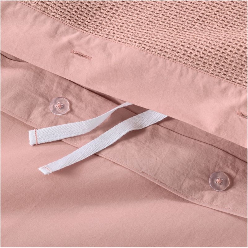 Scoop Violet Rose Organic Cotton Gauze Toddler Duvet Cover - Image 2