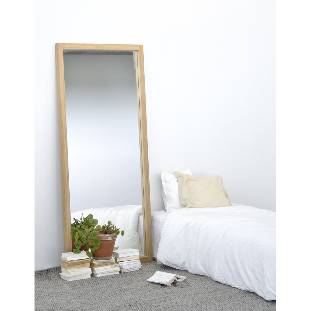 Shona Full-Length Mirror, Oak - Image 1