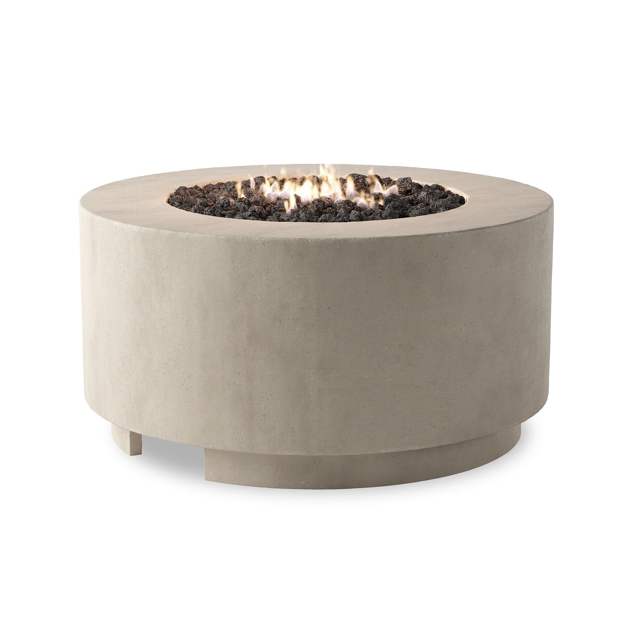 Damian Outdoor Fire Table - Natural Concrete - Image 2