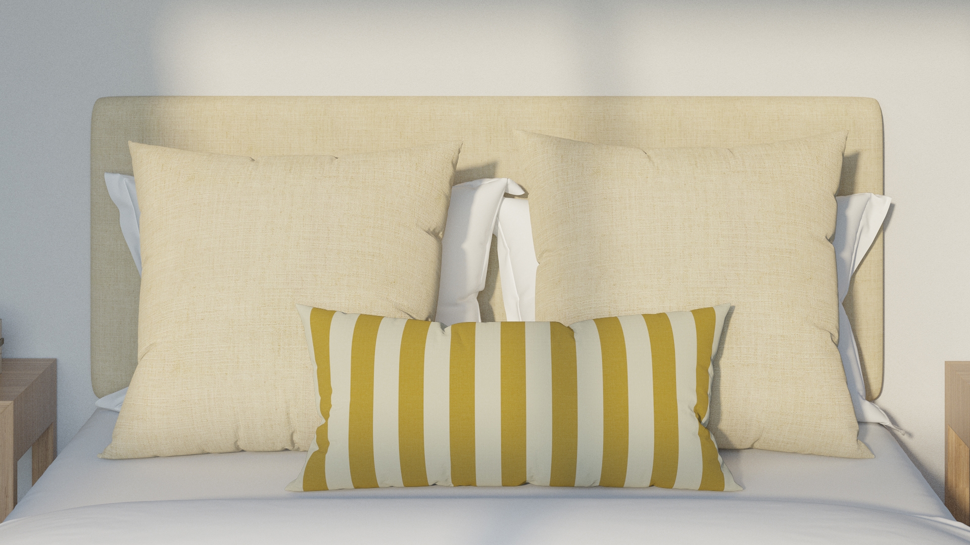 Throw Pillow 14" x 30", Citrine Cabana Stripe, 14" x 30" - Image 2