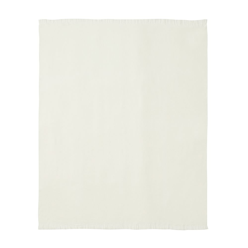 Faux-Fur Mohair Throw, 50x60, Ivory - Image 0