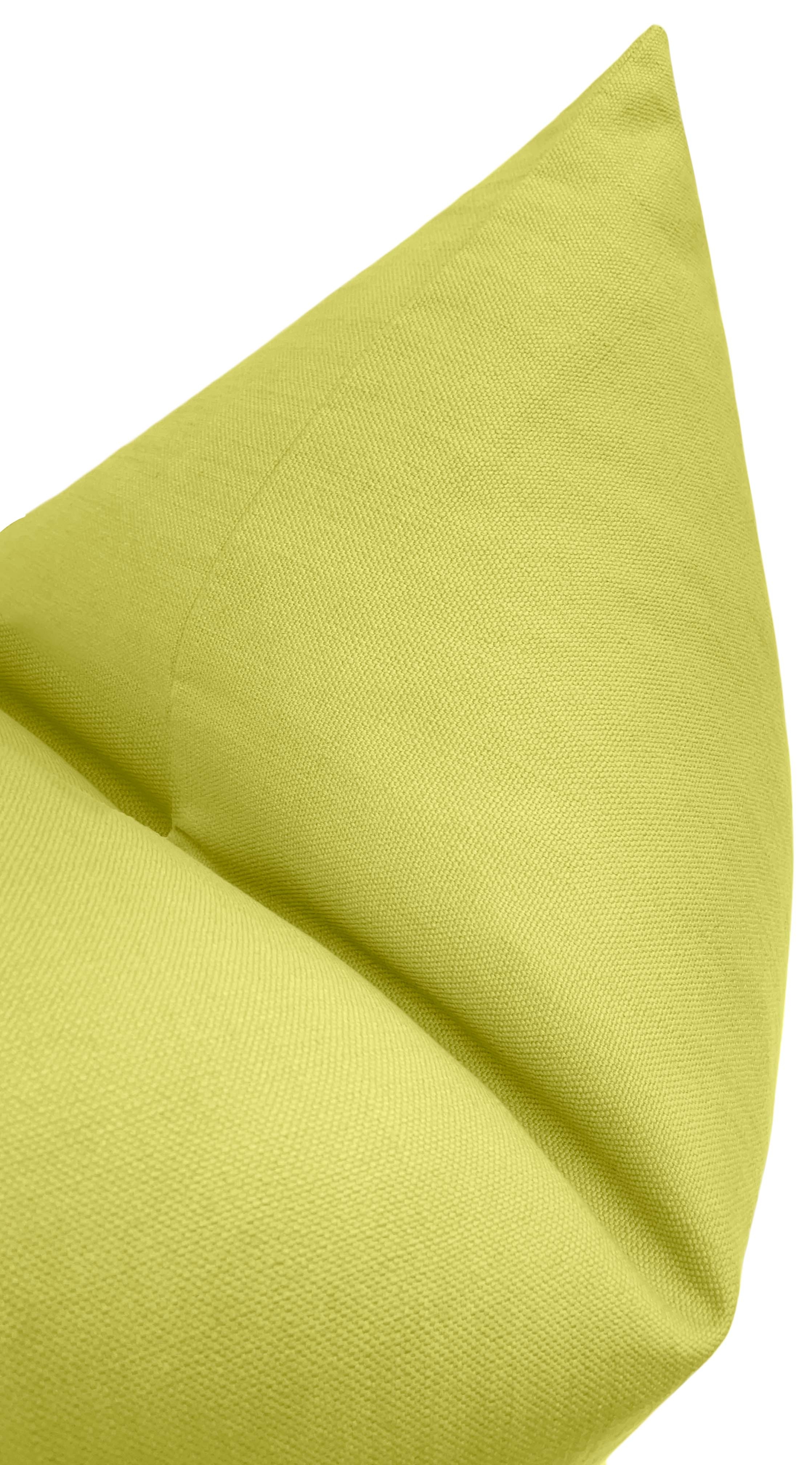 CLASSIC LINEN // CHARTREUSE - 20" X 26" STANDARD SHAM - Image 2