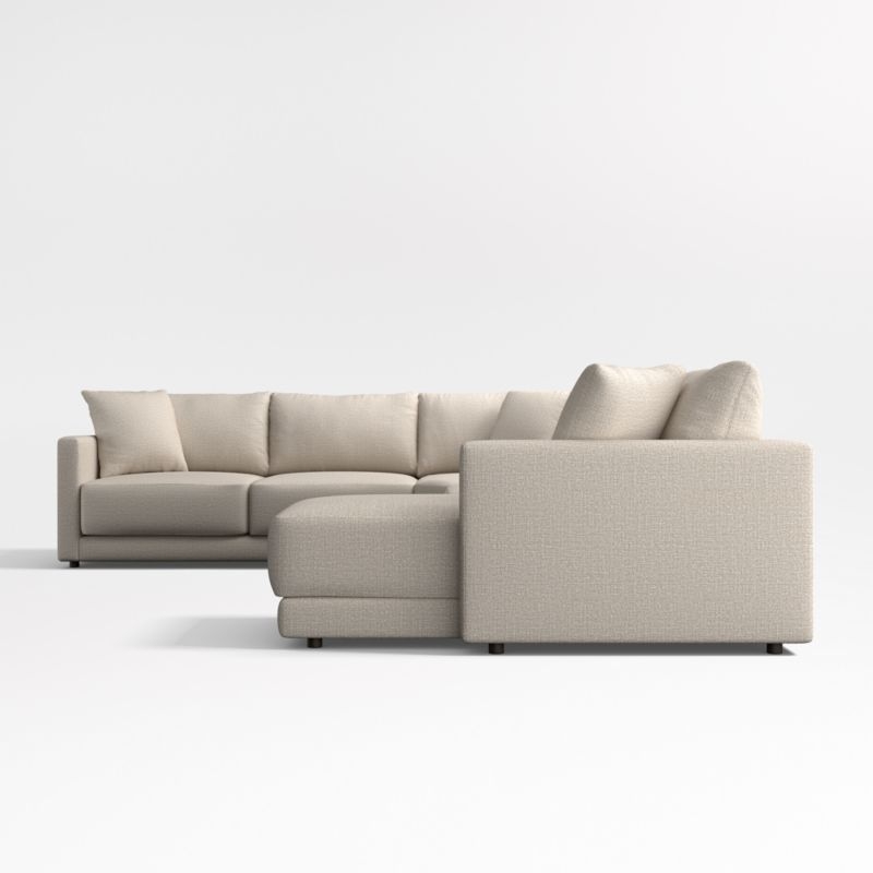 Gather Deep 4-Piece Wedge Sectional Sofa with Chaise Lounge - Image 1