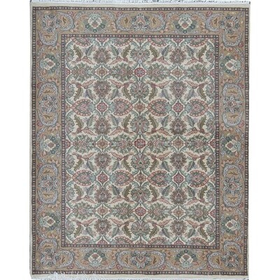 One-of-a-Kind Hand-Knotted Brown 5'3" x 6'5" Area Rug - Image 0