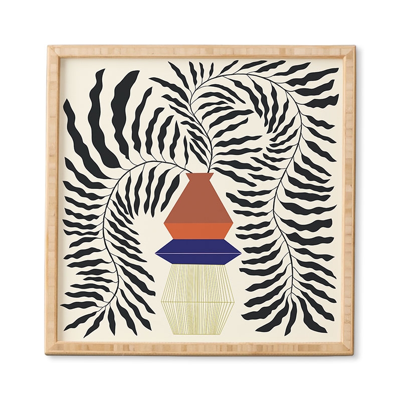 Duality 2 by Jae Polgar - Framed Wall Art Basic Black 20" x 20" - Image 0