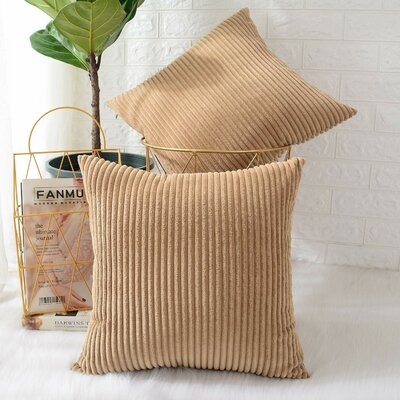 18" x 18" Ayedin Square Throw Pillow Cover - Image 0