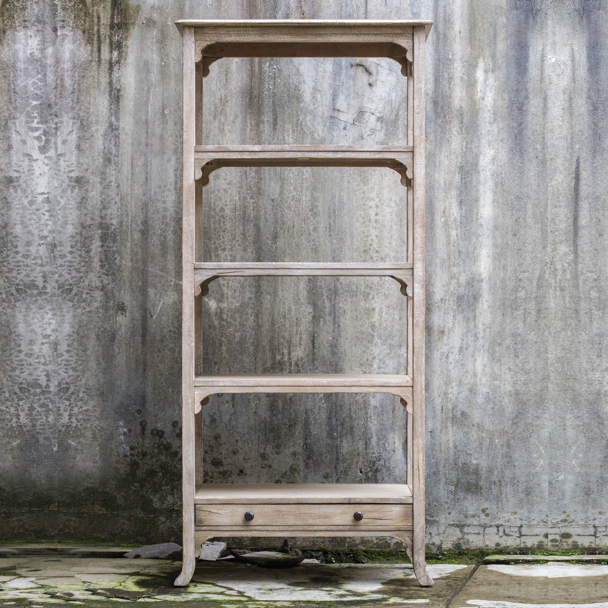 Bridgely Aged White Etagere - Image 2