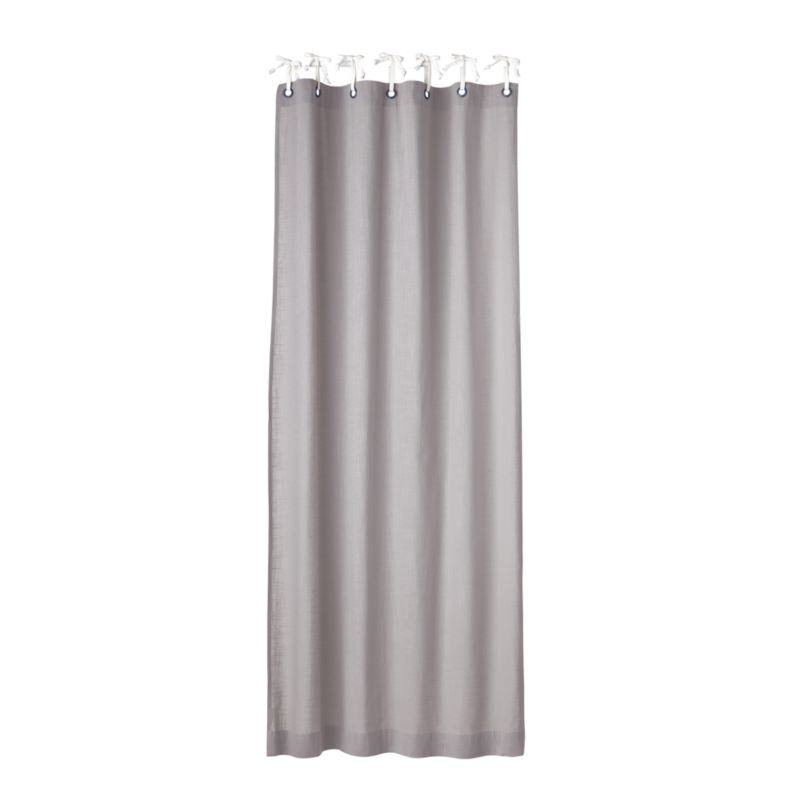 63" Grey Knot and Grommet Curtain Panel - Image 4