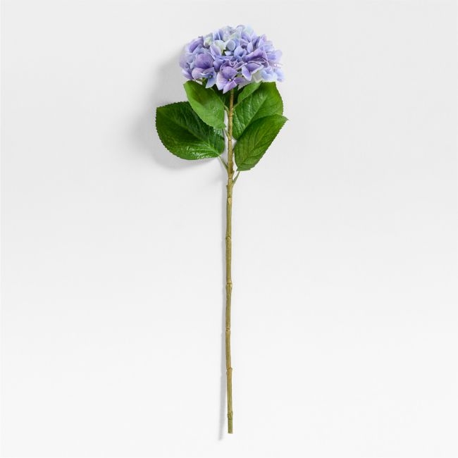 Faux Light Purple Hydrangea Stem 24.5" - Image 0