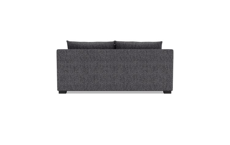 Sloan Sleeper Sleeper Sofa with Black Pepper Fabric, double down blend cushions, and Painted Black legs - Image 3