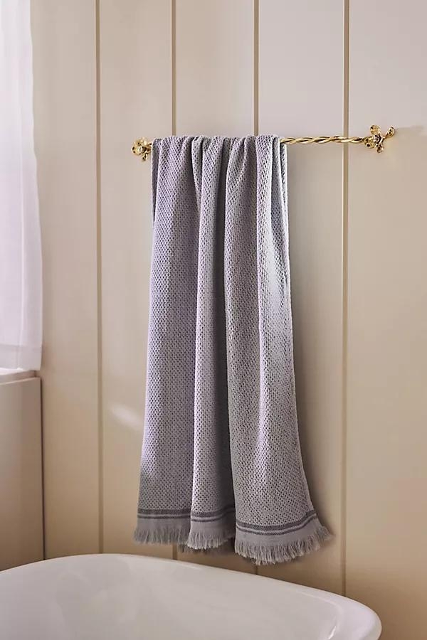 Elwood Mixed Metal Floral Towel Bar - Image 0