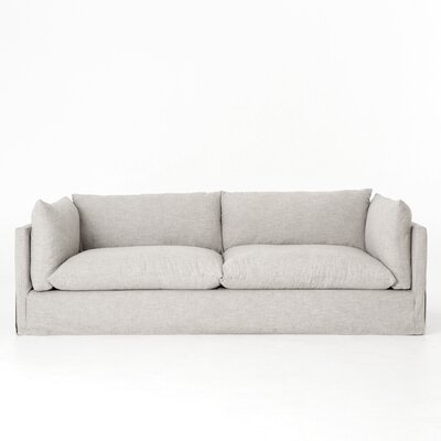 Claudia 90'' Square Arm Slipcovered Sofa - Image 0