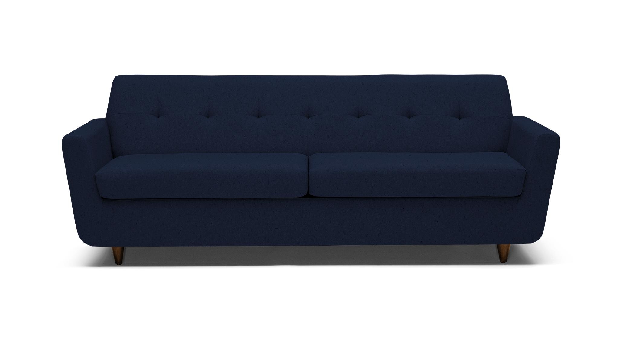 Blue Hughes Mid Century Modern Sleeper Sofa - Bentley Indigo - Mocha - Image 0