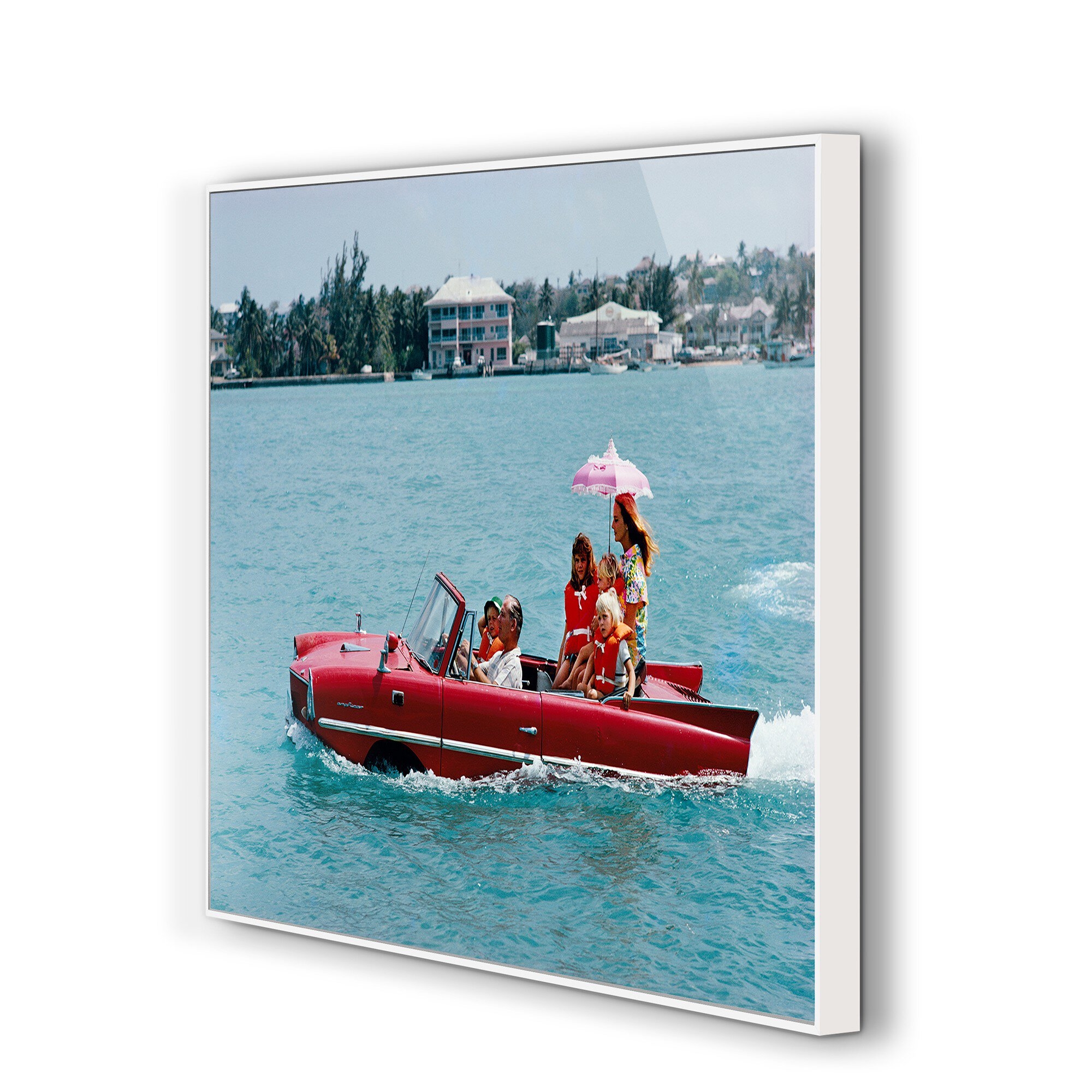 Sea Drive by Slim Aarons - White Maple Floater - Image 1