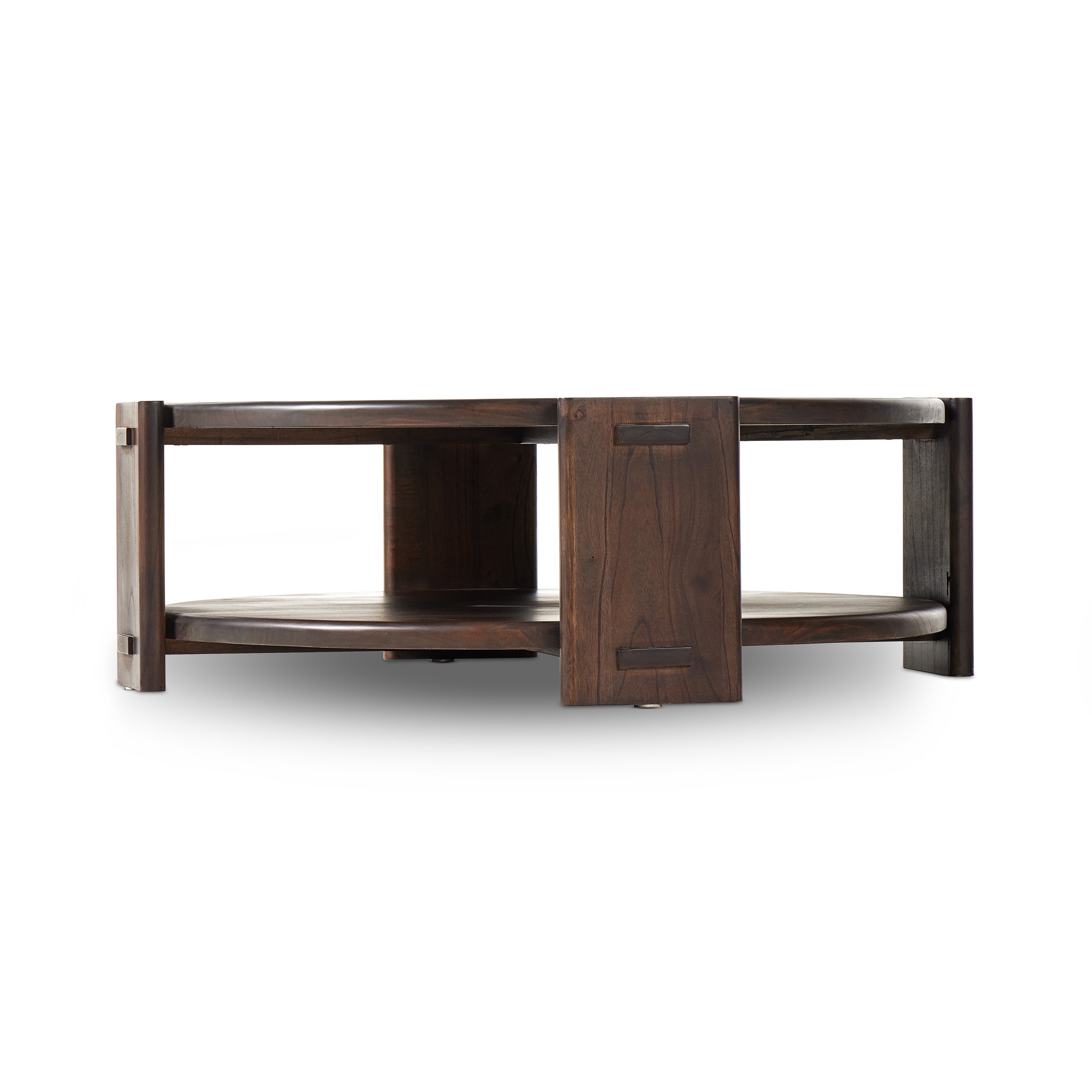 Two Tier Coffee Table - Matte Brown Neem - Image 10