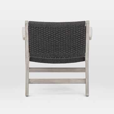 Catania Outdoor Rope Chair, Weathered Gray - Image 3