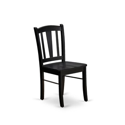 8F3F282342C947CA8809D2064F0A9A97 Dublin Chair With Wood Seat In Black Finish - Set Of 2 - Image 0