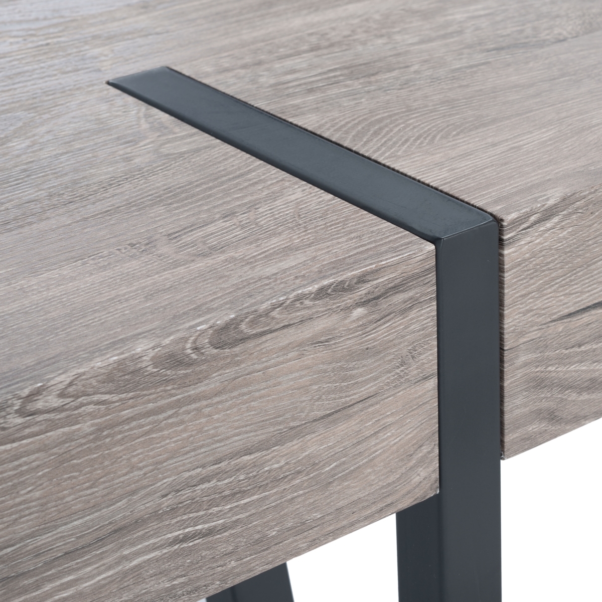 Alyssa Dining Table - Grey Oak - Safavieh - Image 3