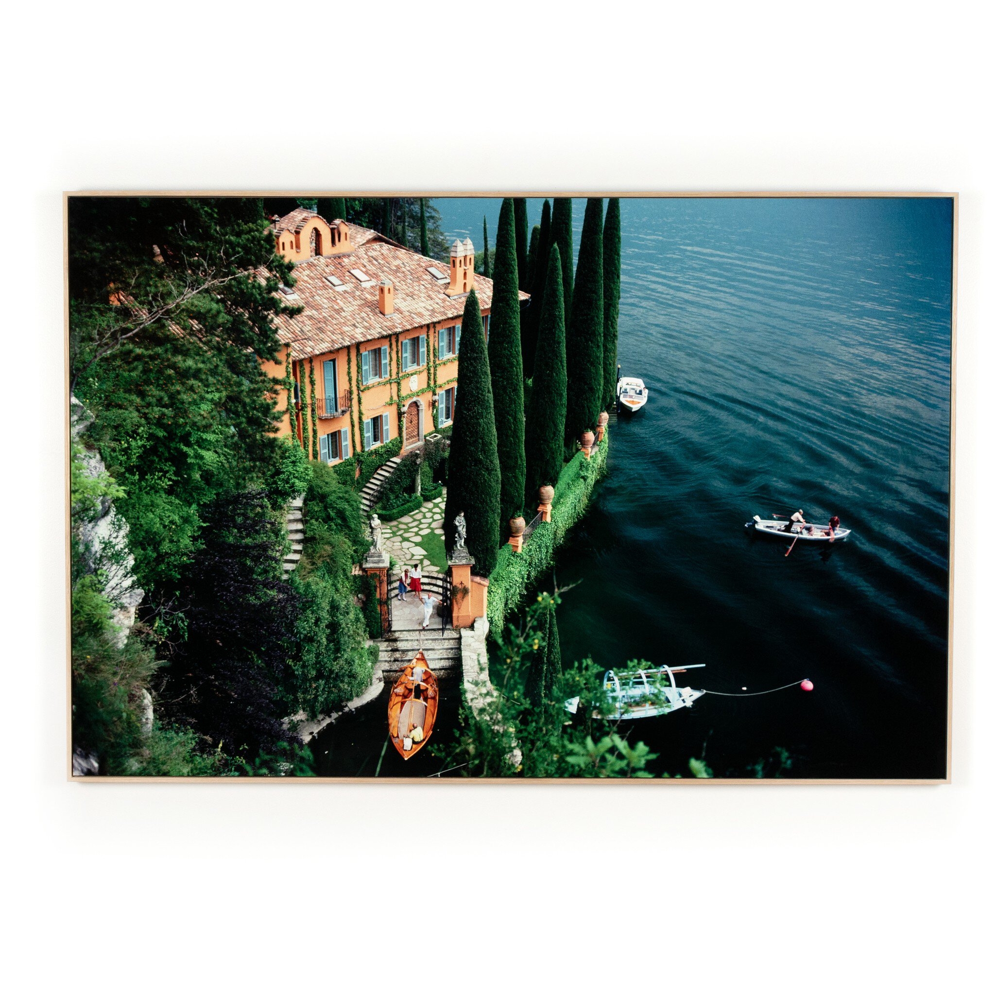 Giacomo Montegazza by Slim Aarons - Vertical Grain White Oak Floater - Image 0