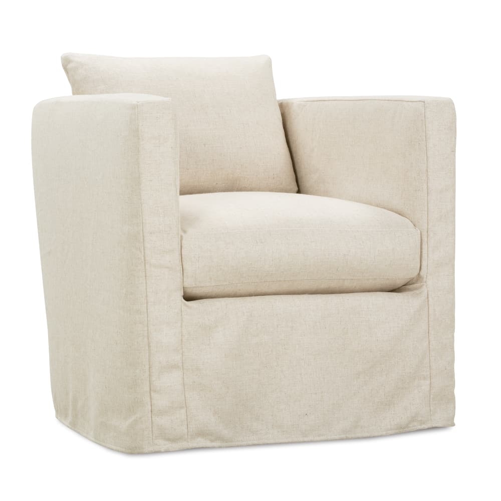 Rothko Slipcover Swivel Chair - Image 1