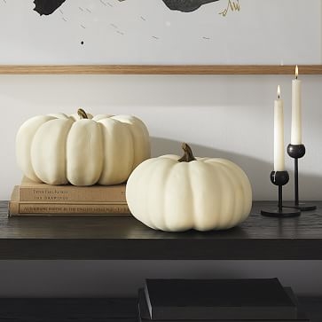 Decorative Pumpkin, Sage, Small - Image 2