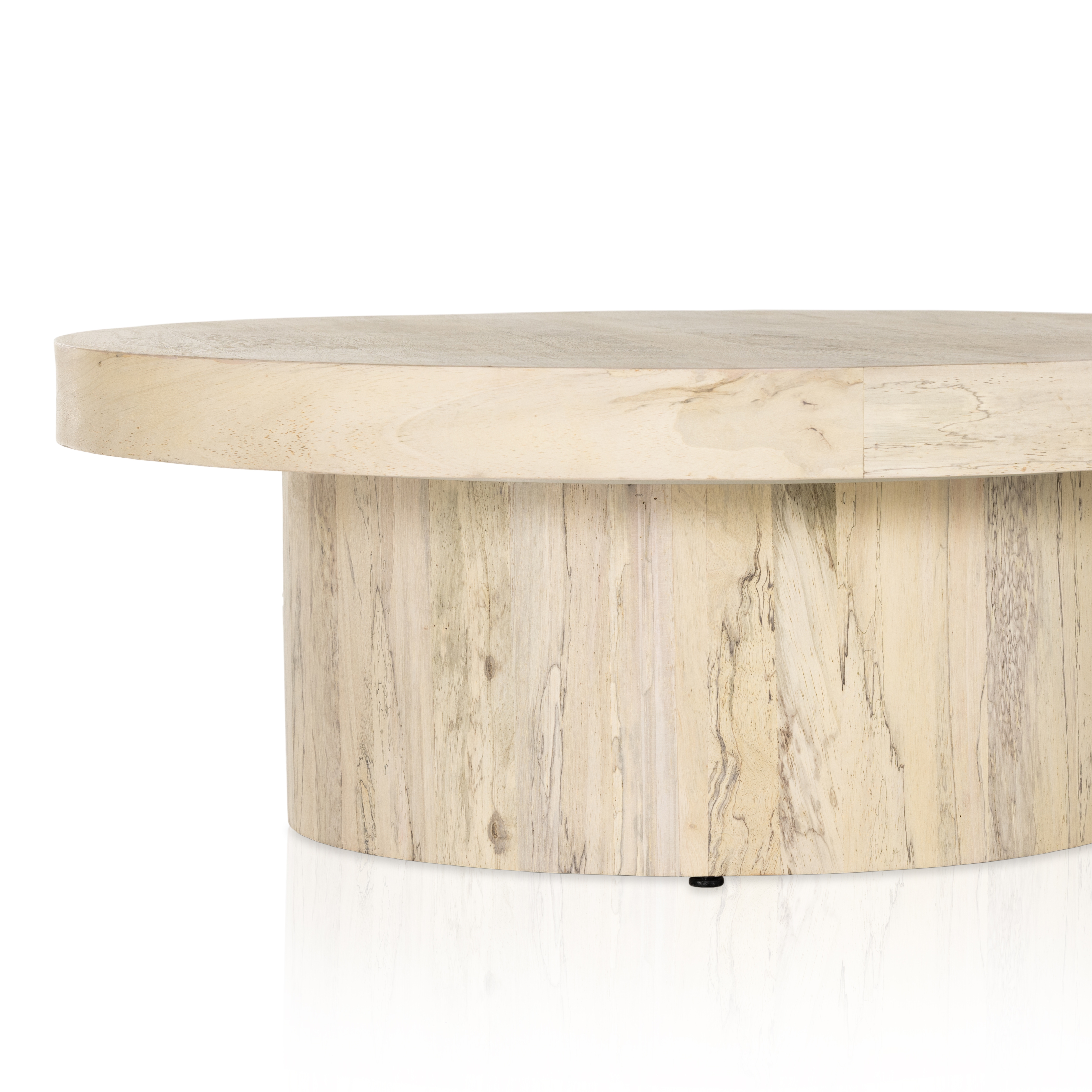 Hudson Pedestal Coffee Table-Bleached - Image 9