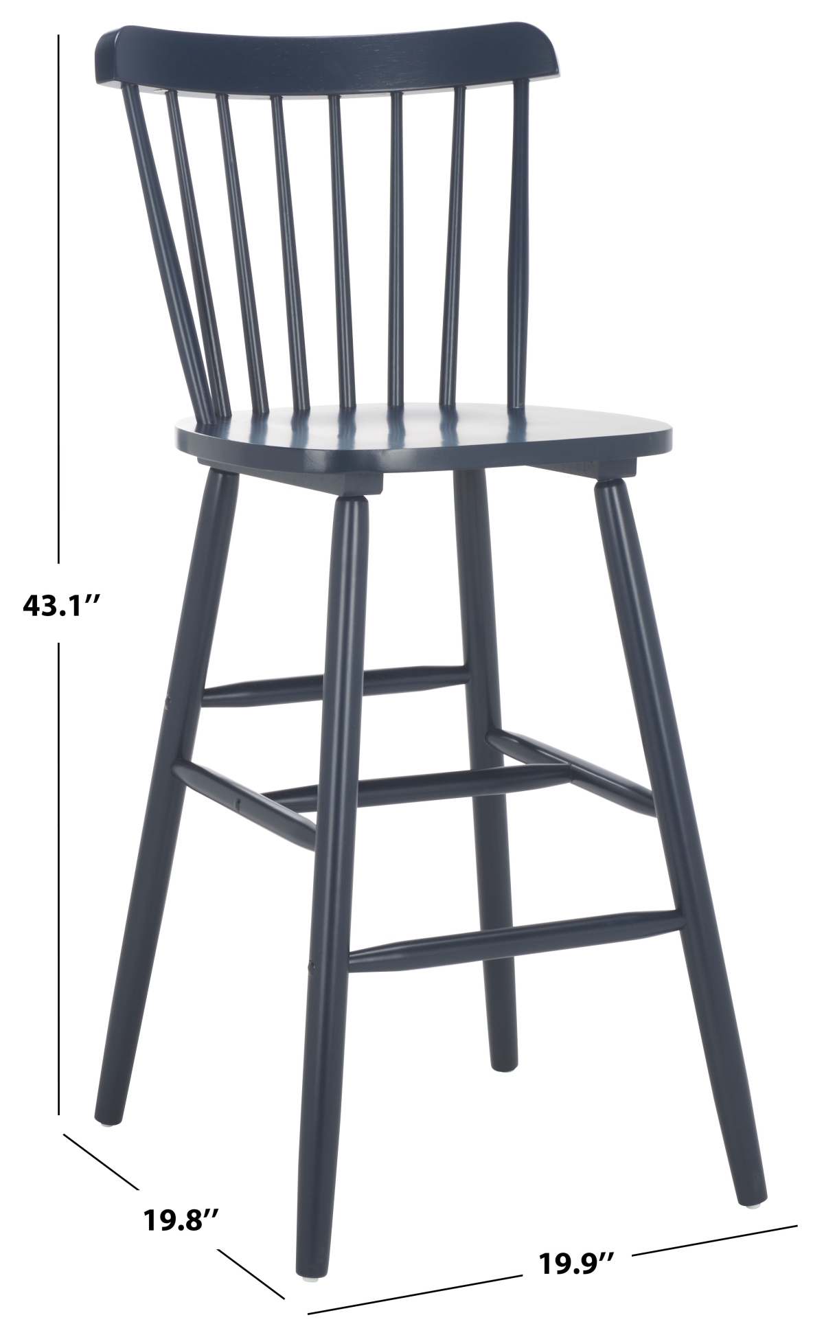 Galena Bar Stool - Grey - Image 9