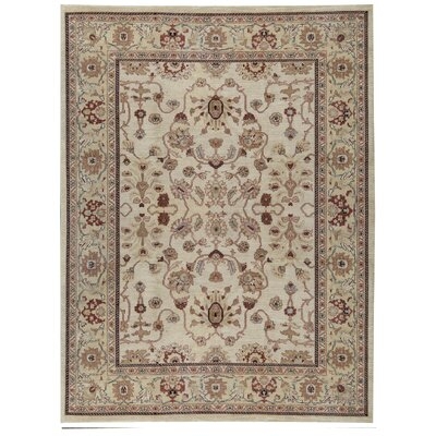 One-of-a-Kind Hand-Knotted Ivory/Rust 8'10" x 11'8" Wool Area Rug - Image 0