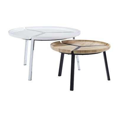 Moulin 2 Piece Tray Top 3 Legs Nesting Tables Set - Image 0