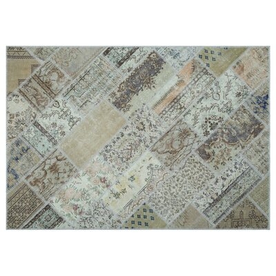One-of-a-Kind Riesner Hand-Knotted 1960s Gray 5'3" x 7'6" Area Rug - Image 0