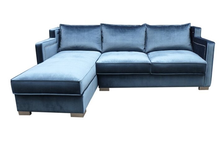 My Chic Nest Parker 96"" Wide Left Hand Facing Modular Sofa & Chaise - Image 0