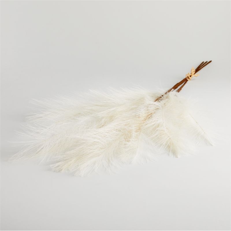Faux Ivory Pampas Grass Bunch 45" - Image 3
