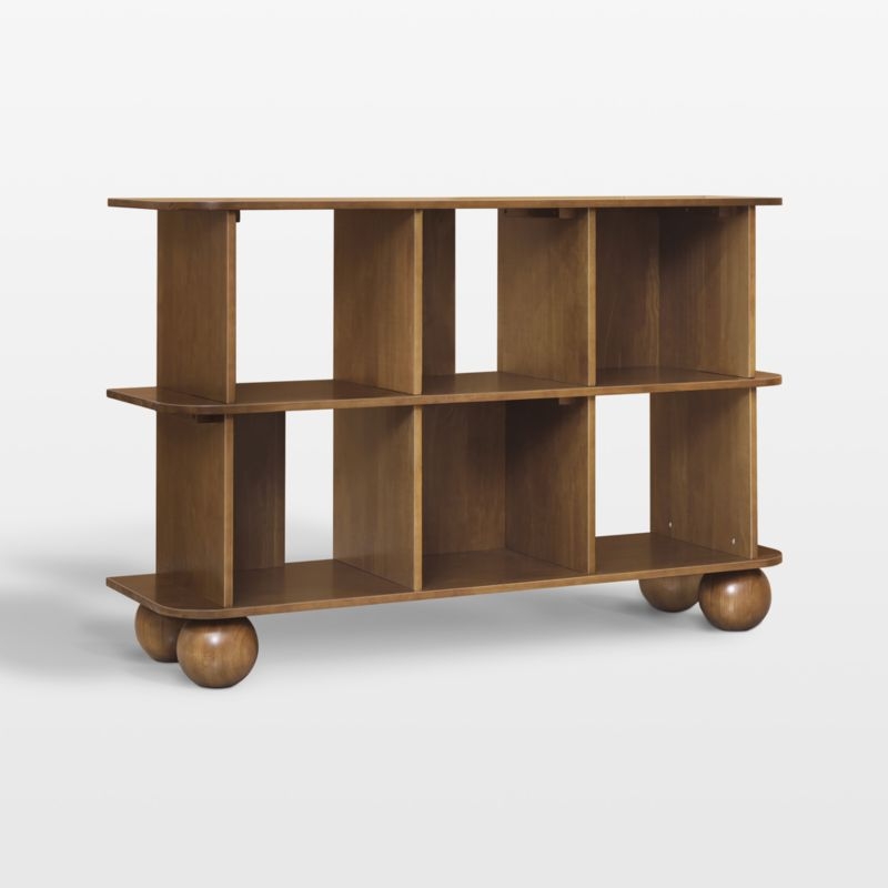 Babyletto Crosby Natural Walnut Wood Kids Open Bookcase - Image 2