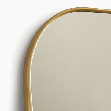 Streamline Wide Arch Floor Mirror, Antique Brass - Image 3