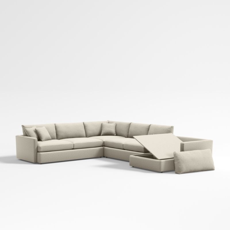 Lounge Deep 4-Piece U-Shaped Sectional Sofa with Right-Arm Storage Chaise - Image 1