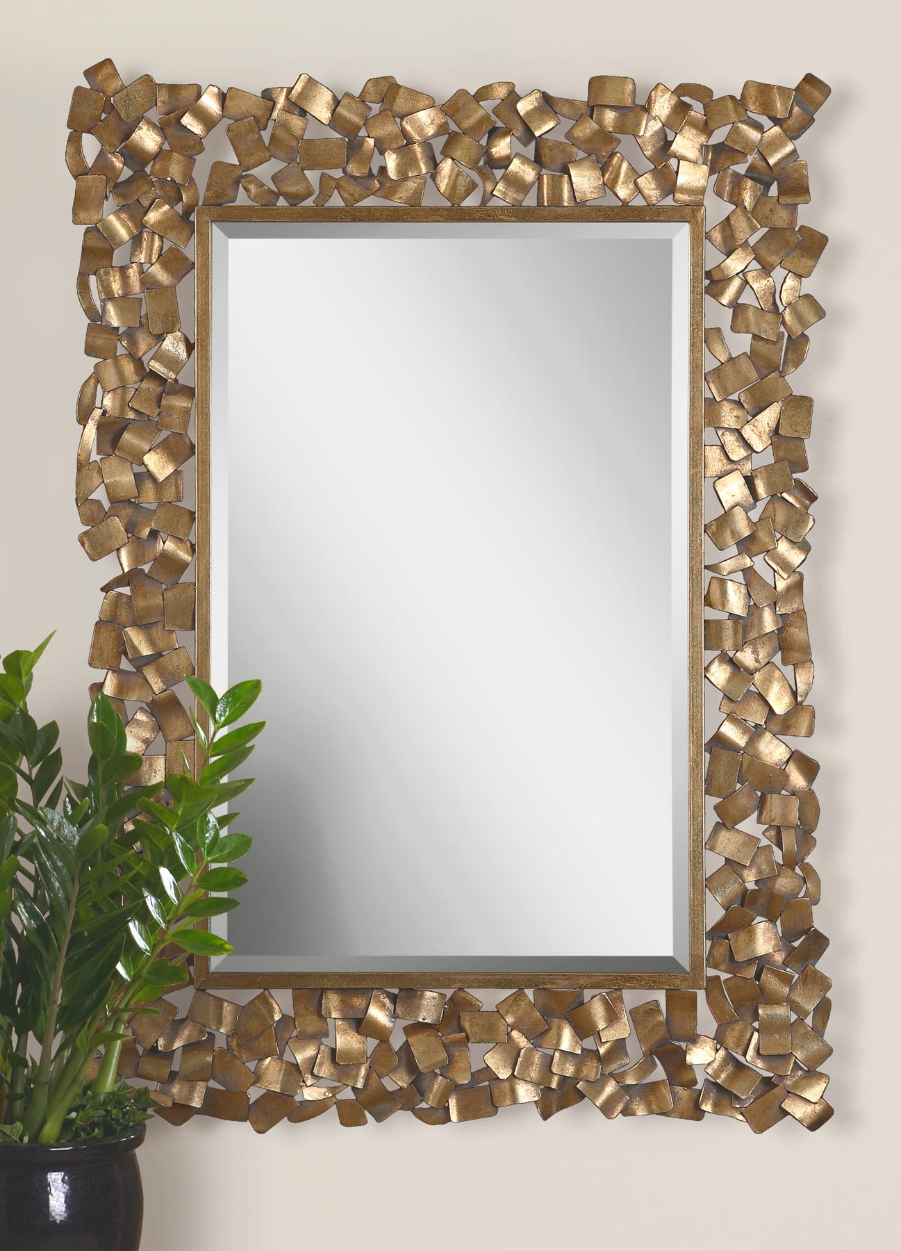 Capulin Antique Gold Mirror - Image 1