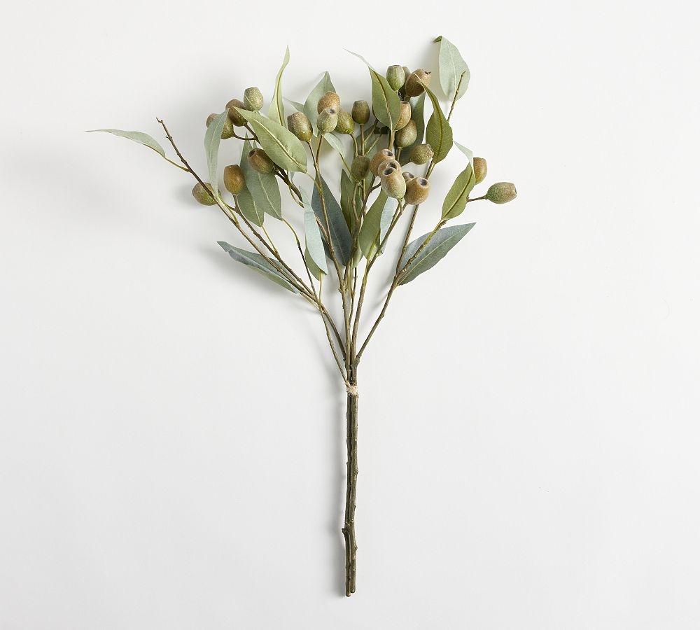 Faux Willow Eucalyptus Bundle (2 stems) - Image 1